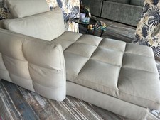 roche bobois leather chaise