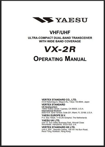 Yaesu instruction - yaesu,