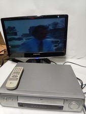 LG LV200 VHS VCR Scart RF Video Cassette Player Working With Remote