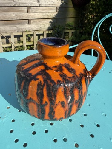 Vintage german fat lava jug - vintage,