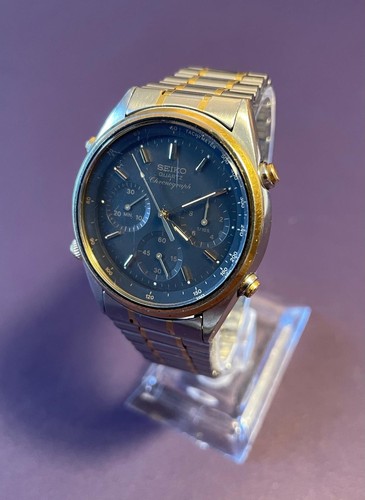 Seiko 7a28 7020 black james - 7a28,