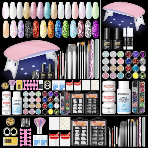 Peacecolor 39pcs acrylic nail - 39pcs,