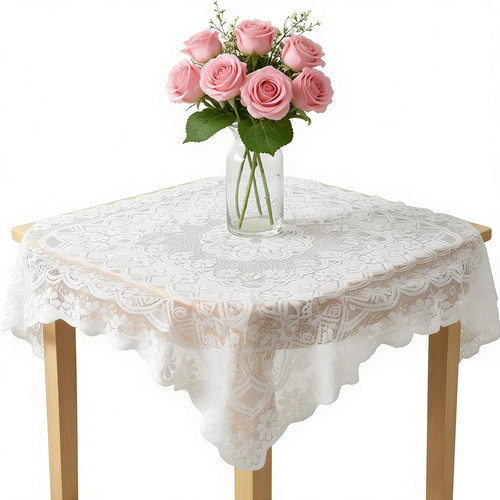 Lace tablecloth - lace, square