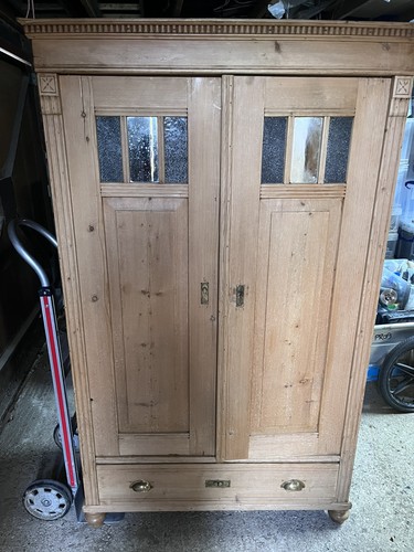 Victorian wardrobe double door - wardrobe,