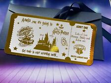 Harry Potter Studio Tour Personalised Foil Ticket - Keepsake Souvenir