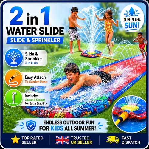 Keplin 16ft water slide 1 - slide, in