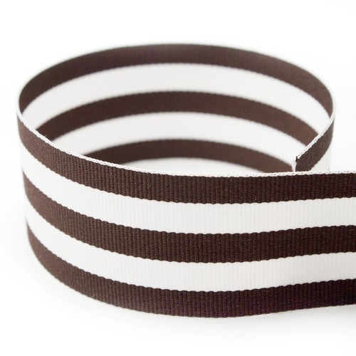 Taffy striped grosgrain - 3/8",
