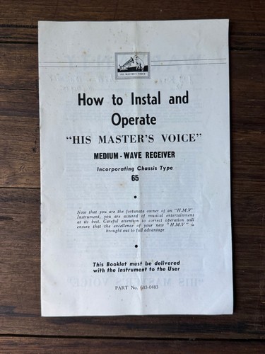 Vintage hmv his master voice - vintage,