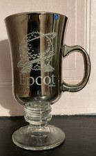 Disney Epcot Centre Smoked Glass Coffee Cup Mug