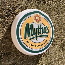MYTHOS BEER Light up LED bar wall sign logo Pub Lager man cave garage shed home