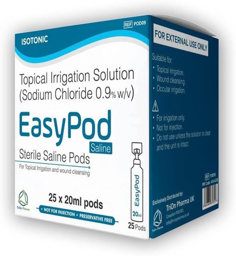 Easypod sterile saline pods - sterile,