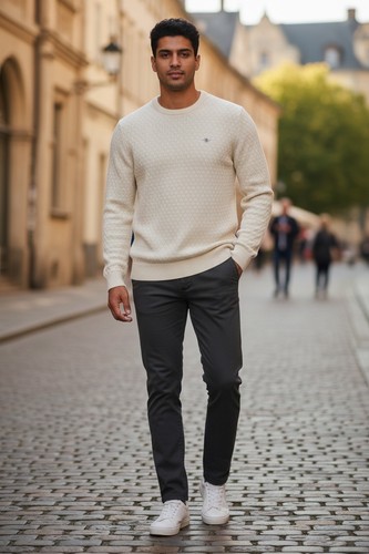 Gant men cream - gant, textured