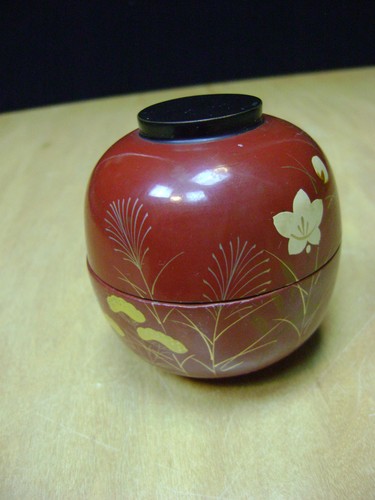 Tame lacquer wooden tea - wooden, caddy