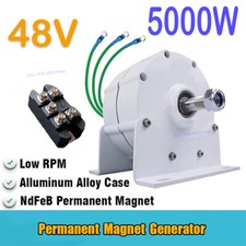 5KW 3-Phase Permanent Magnet Generator Wind Water Turbine 48V Charge Controller
