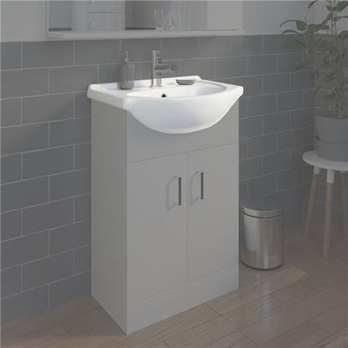 White gloss semi recessed - white, semi-recessed