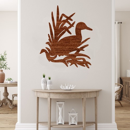 Duck grass cut out wood - cut, out,
