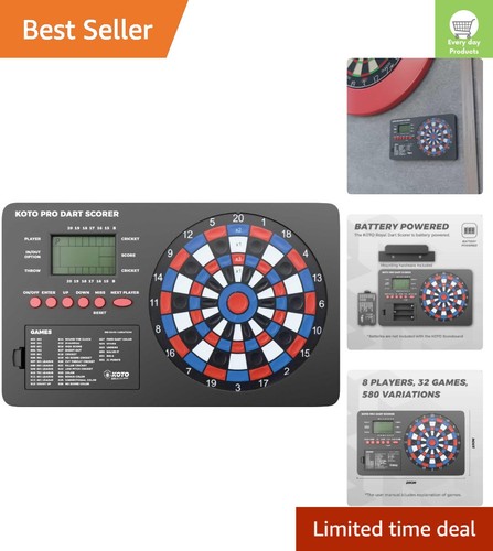 Black dart scoreboard with - with, 32
