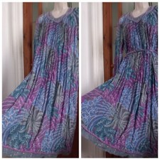 Vtg 70s Gauzy Cotton Indian