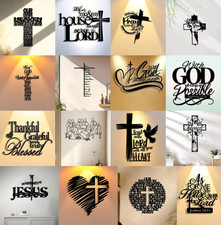 Bible Verse Black Metal Wall