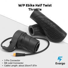 Ebike Half Twist Throttle Electric Bike Grip Right Hand Waterproof / Julet 3 Pin