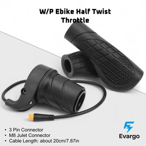 Ebike half twist throttle - half,