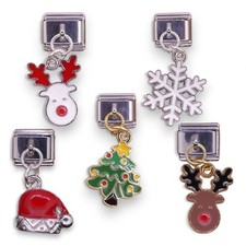 Festive Italian Dangle charms Fits nomination, All Classic 9mm Italian Bracelets