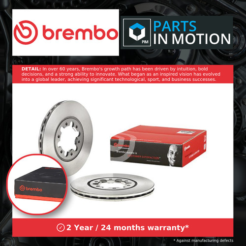 Brake discs pair - brake, vented