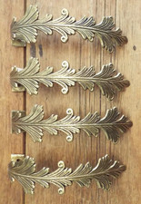 RECLIAMED 2 PAIR HEAVY BRASS