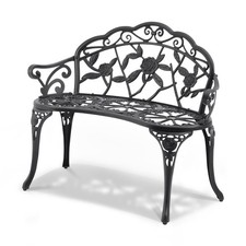 Outdoor Bench 38.8in Metal