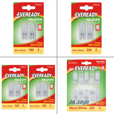 G9 Heat Tolerant Halogen Light Bulbs 25W / 40W For Ovens, Packs of 2 to 20