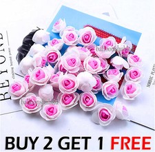 500 Foam Mini Roses WHOLESALE Heads Buds Small Flowers Wedding Home Party UK