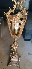 Vintage Brass Cherub Lamp