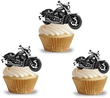 12 Edible Motorbike Cupcake