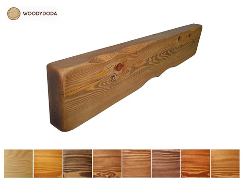 Rustic solid pine mantle - rustic,