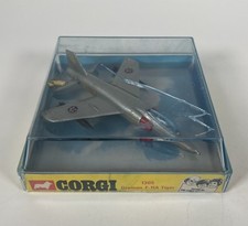 Corgi Lintoy Aircraft 1305 Gruman F-11A Tiger Silver & Red In Original Case 1972