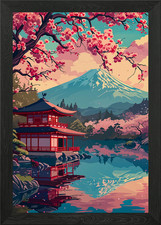Japan cherry blossoms Framed