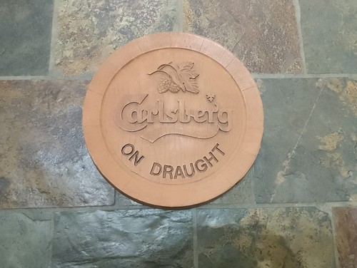 Vintage carlsberg faux wood - vintage,