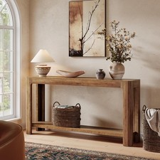 63 Inch Console Table 2-Tier