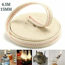 4.5M Long Flat Cotton Oil Lamp Lantern Wick 15mm For Kerosene Burner Lighting