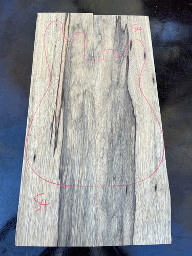 Black limba korina - korina, 2-piece