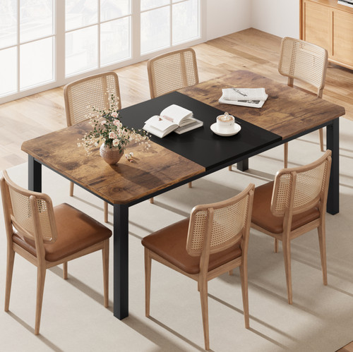 Rectangular dining table - rectangular, for