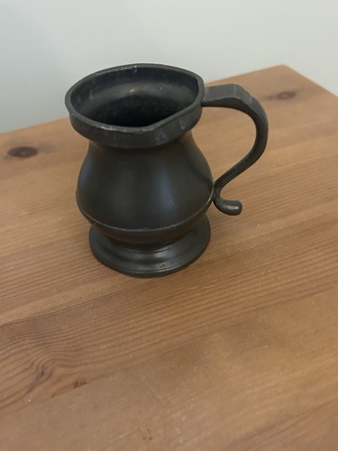 Victorian pewter measure - pewter,