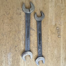 Vtg Garrington Merlin Open End Spanner Pair 7/16, 1/2, 9/16. OAW-1614, 1816