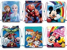 Kids Gym Bag Boys Girls Drawstring Bags for Swimming Sports School & Travel