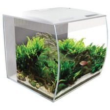 Fluval FLEX LED Nano WHITE Aquarium - Remote & Integral Filter - Optional Heater