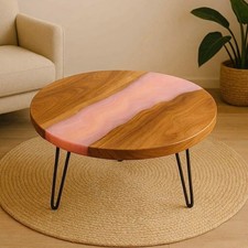 24" Pink Resin River Coffee