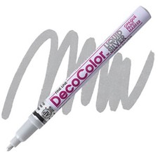 DecoColor, Paint Marker, Silver Ink, Fine Point, Opaque Marker, Permanent,Gloss 