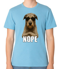 Irish Wolfhound Dog Nope Unisex T-Shirt