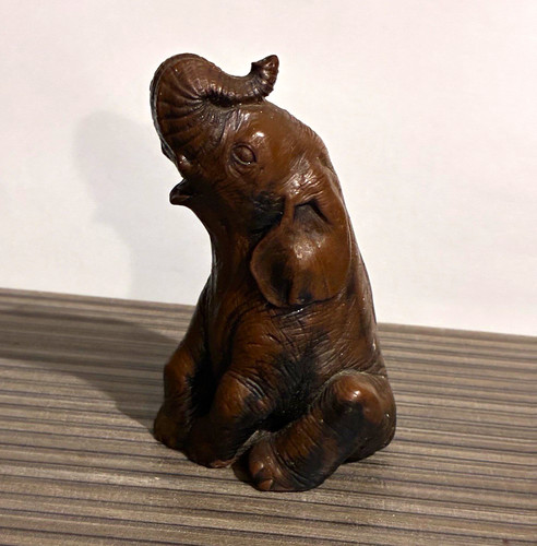 Vintage hand carved wooden - hand,
