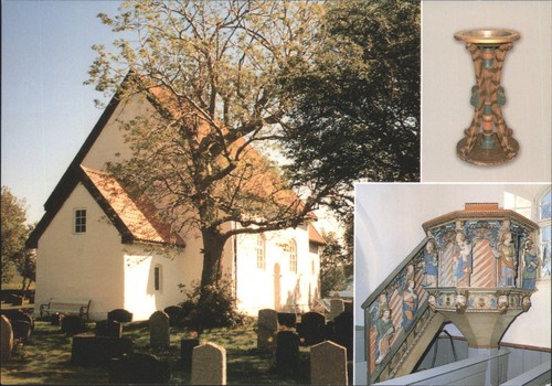 Vintage giske kyrkje norway - kyrkje,